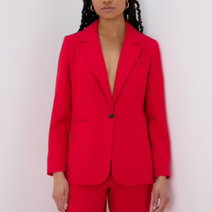 Bright Red Statement Blazer